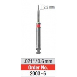 Edenta Retopin Red 0.06mm Twist Drills (6)