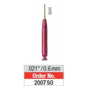 Edenta Retopin Red 0.6mm Gold 2007SO (25 Pins, 1 Drill & 1 Handle)