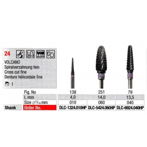 Edenta TC Cutter 6924-040 Spiral Cut HP (1) Fine Purple Band
