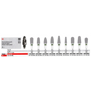 Edenta TC Cutter 7050-060 X-Cut HP (1) Coarse Green Band