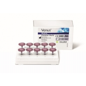 Kulzer Venus Supra Pre Polisher Red Twist Disc Refill (10)